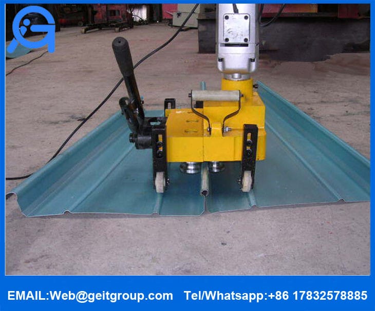 Portable Standing Seam Metal Roof Electric Seaming Machine